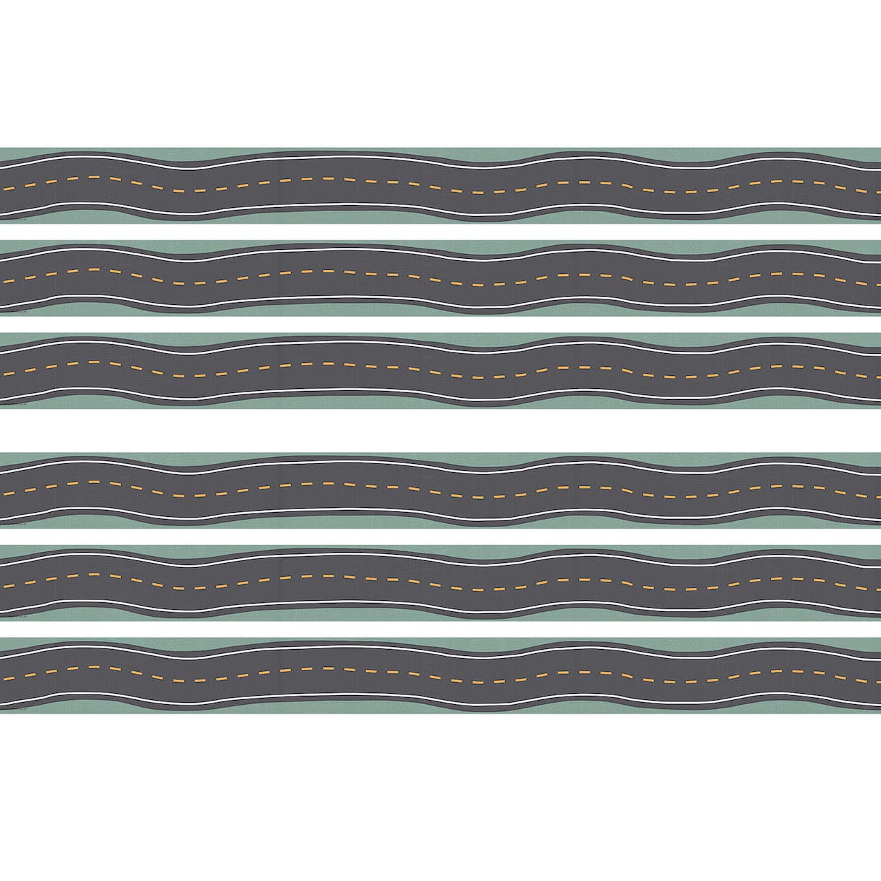 Teacher Created Resources® Road Trip Straight Border Trim, 6 Packs of 12